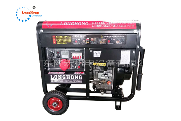 Open low-noise LH6700XE single-cylinder air-cooled generator of 5KW diesel generator set